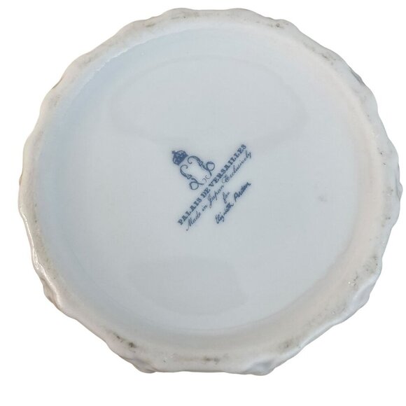 Vintage Elizabeth Arden Palais de Versailles Porcelain Trinket Box Japan Jewelry - Picture 5 of 8